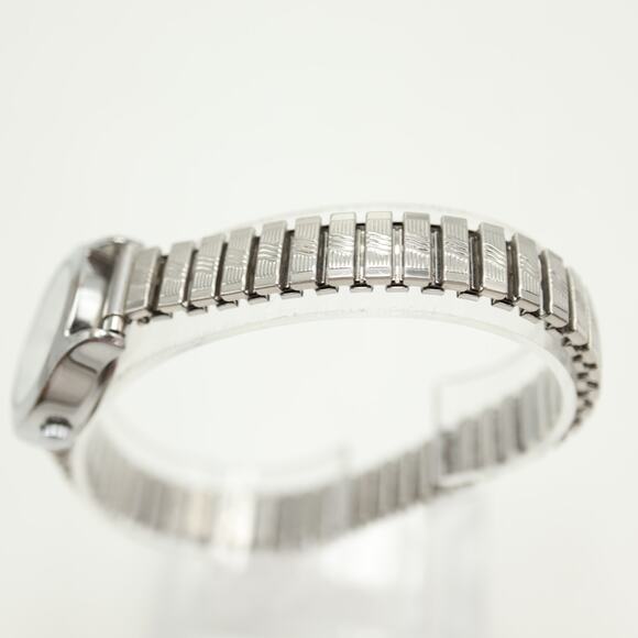 Timex Indiglo Silver Tone 24mm Womens Watch Stretch Expansion Band w New Battery - Picture 11 of 12